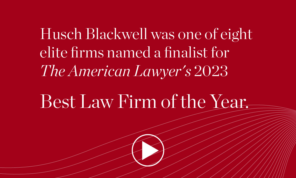 Link To Finalist for <i>American Lawyer's</i> Best Law Firm of the Year 